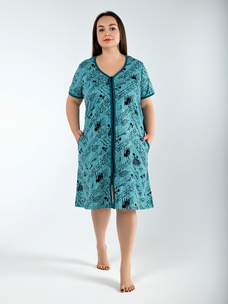 Женский халат М-149 / бирюзовый