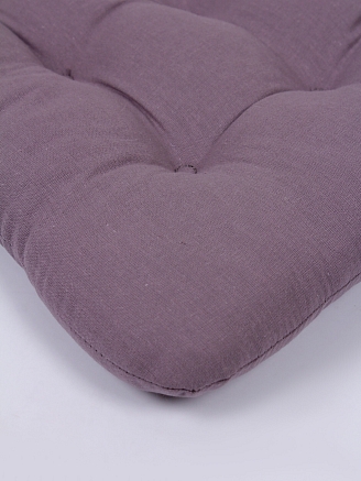 Комплект подушек на стул с завязками (бязь) 2 шт. / Сливовый