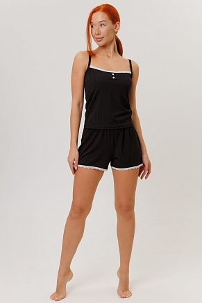 Женский костюм с шортами 2267/1 / Черный