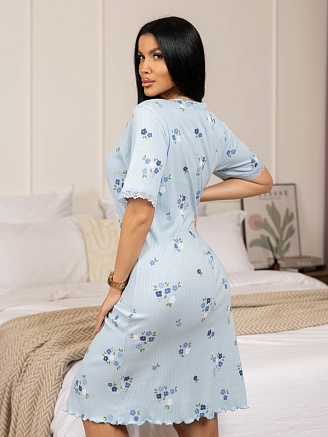 Женская сорочка мод.2130 / Голубой