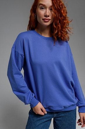 Женский свитшот 14423 оверсайз / фиолетовый