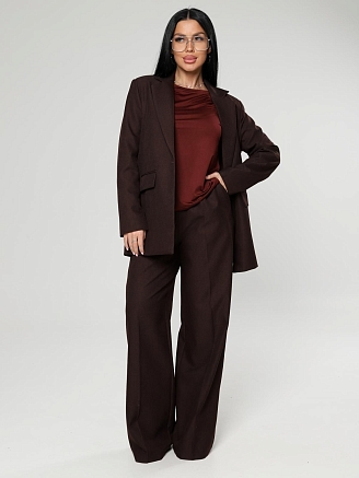 Женский лонгслив Энкар / бордовый