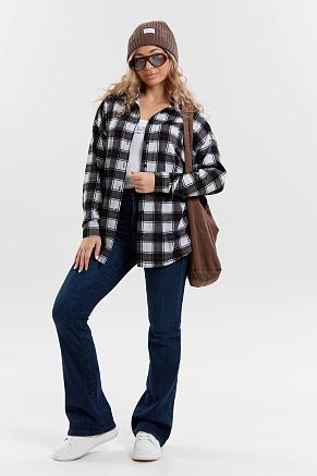 Женская рубашка 36995 / черный