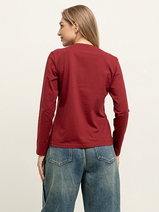 Женская футболка "Милана" / Бордовый арт. к1284бр