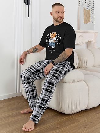 Мужской костюм Мишель-6 КП-168 / чёрный