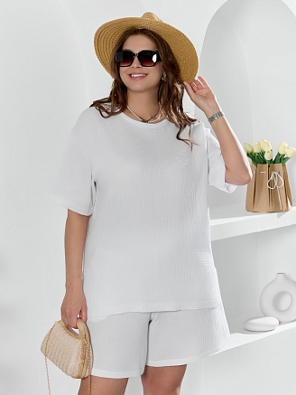 Женские шорты Вуаль-3 / белый