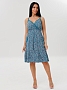 Женский сарафан С-95(К) / Петроль (веточки)