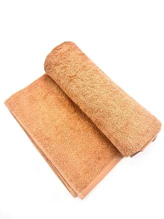 Полотенце махровое Туркмения без бордюра / Бежевый (sheepskin) 400 гр/м2