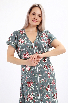 Халат женский 29013 / темно-зеленый