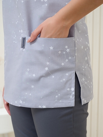 Рубашка медицинская женская М-201-13164 Поплин