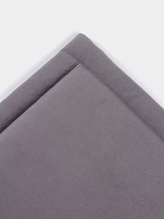 Комплект квадратных подушек на стул с завязками (2 шт.) / Серый