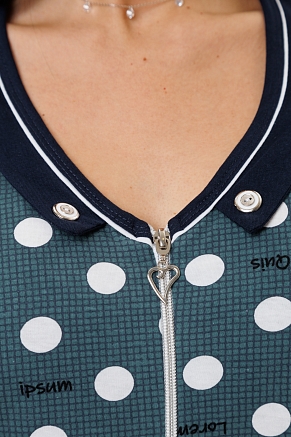 Женский халат 2141/2 / Серо-зеленый