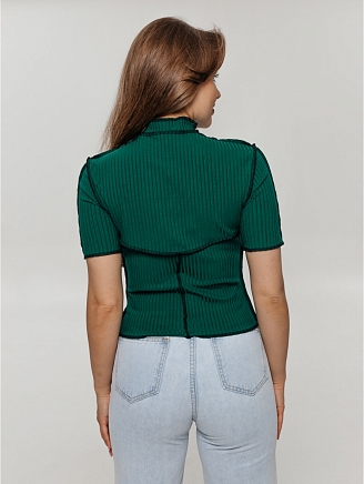 Женская футболка Клео / Изумруд