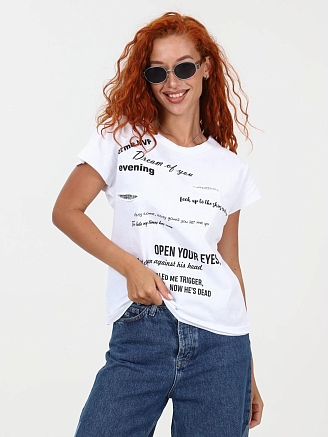 Женская футболка Долари / белый