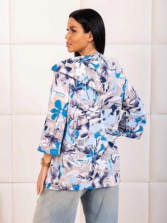 Женская рубашка мод.2176/2 / Голубой