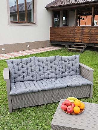 Матрас для садовой мебели арт. MO55 / Серый