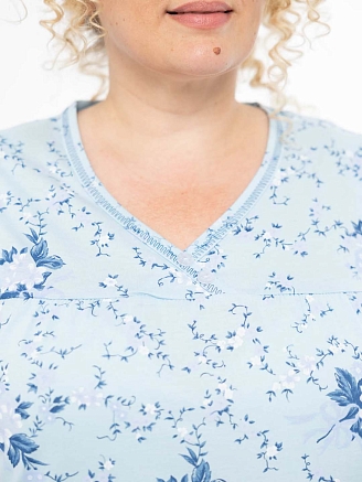 Женская сорочка мод.1930 / Голубой