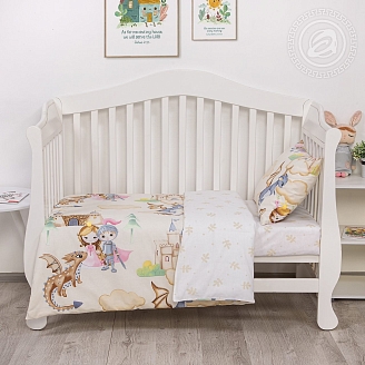 Постельное белье в кроватку поплин арт.922 Воздушный замок