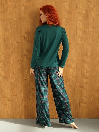 Женский костюм с брюками 2240/1 / Зеленый