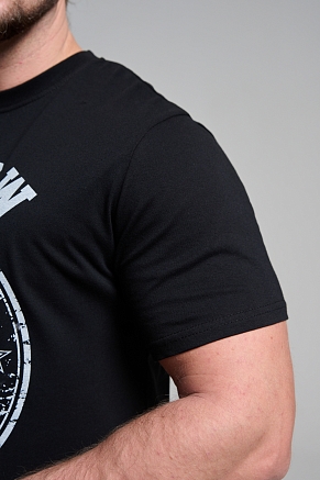 Мужская футболка 8503/1 / черный+Москва