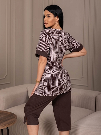 Женский костюм мод.2143/1 / Коричневый