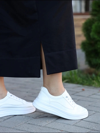 Женская юбка двухнитка / Черный