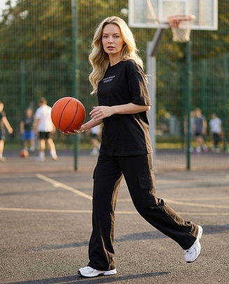 Женский костюм Нила-1 (на рост 165 см) / чёрный