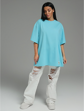 Женская футболка Анита-2 / Лазурный