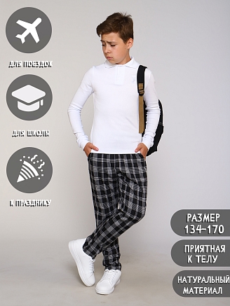 Детская рубашка-поло "Лицей" / белый