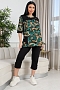 Женский костюм Листья 634 / зеленый