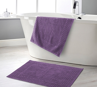 Полотенце-коврик махровый Ножки / сирень