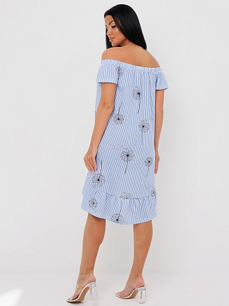 Женский сарафан С-64(К) / Голубой (одуванчик)