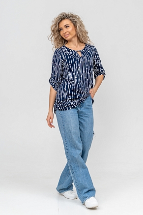 Женская туника 36741 / темно-синий