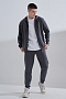Костюм мужской на молнии 14477 / графит