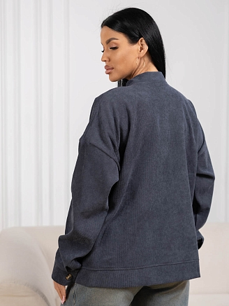 Женский бомбер мод.2167/1 / Серый