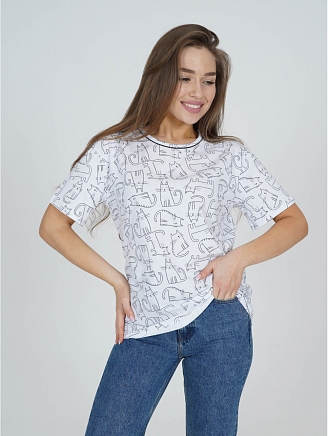 Женская футболка Бетси / Белый