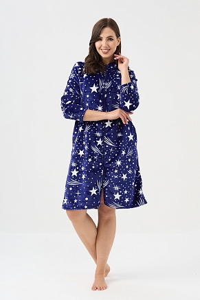 Женский халат 85404 / синий