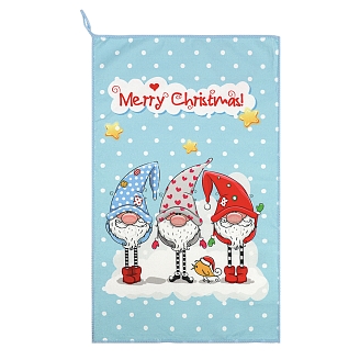 Полотенце НВ Три гнома м0990_01 / голубое