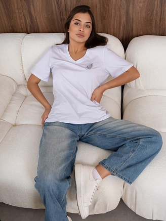 Женская футболка мод.2147 / Белый