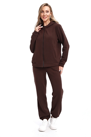 Женский костюм с брюками 74718 / шоколадный