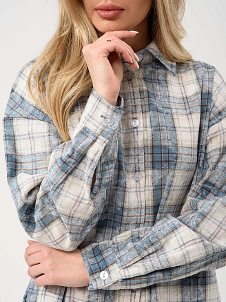 Женский халат "Добрый вечер" 2428-Ф / Бирюзовый