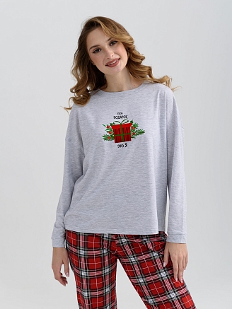 Женская пижама "Сюрприз" 2274-К / Серый