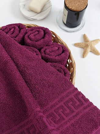 Полотенце махровое г/к Узбекистан 380 гр/м2 / 930-фуксия