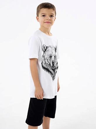 Детская пижама с шортами "Сорванец" / Медведь