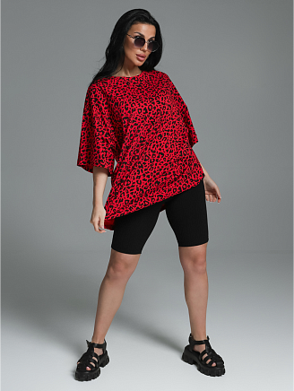 Женская футболка Ирбис / Красный