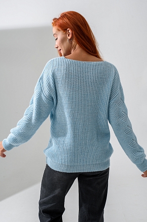 Женский джемпер 84503 / голубой