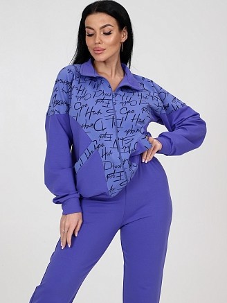 Женский костюм футер ЛЮКС КФ-215 / Вери пери