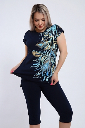 Женский костюм Жар Птица 499 / Темно-синий