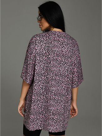 Женская футболка Ирбис / Фуксия