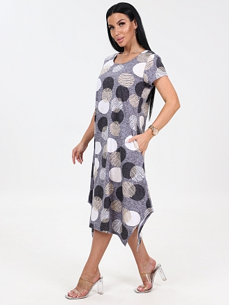 Женское платье Волна ПлК-458 / Шары на капучино